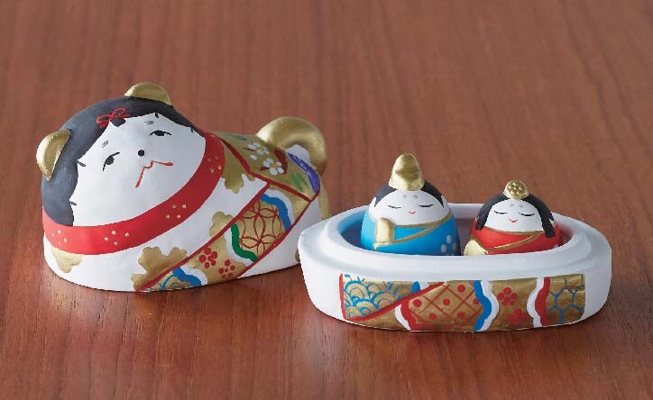 人気商品 おひなさま お雛様 ひな祭り 置物 陶器 人形 雛人形 ひな人形 コンパクト ミニ ミニチュア 今どき おしゃれ インテ...