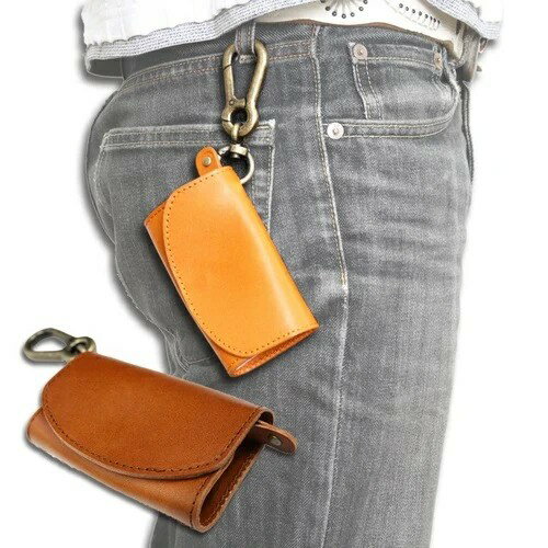 キーケース 【 栃木 レザー 】 小銭入れ カード収納 付き 三つ折り 本革 牛革 タンニンなめし 革 レザー ケース メンズ レディース おしゃれ オシャレ 日本製 人気商品 クリスマス 誕生日 バースデー プレゼント