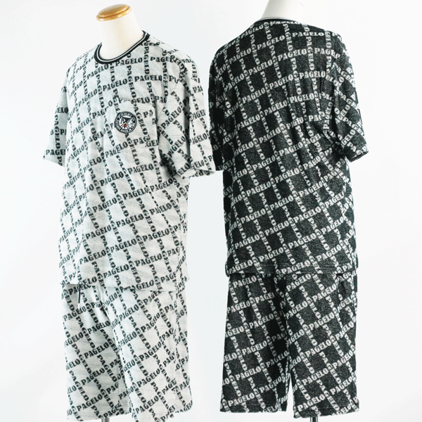 半袖上下セット パジェロ L-2Lサイズ 21-6301-01 短パン ショートパンツ PAGELO ホワイト 30代 40代 50代 メンズ Tシャツ 涼しい...