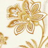 MS-2936 お花の紋章の花綱 ライトブラウン/ベージュ コットンプリント生地