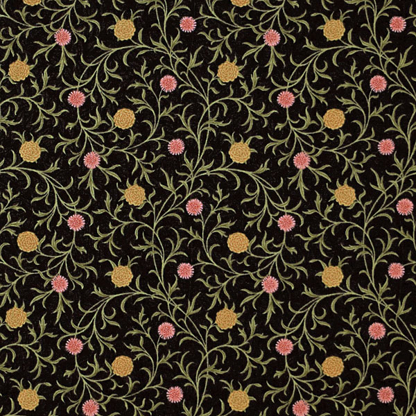 ベスト・オブ・モリス・モリス・マナー・スクロール/エボニー MO4875 コットンプリント生地