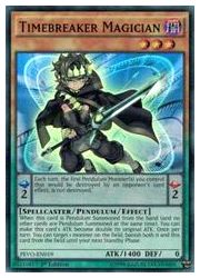 英語版　P　Timebreaker Magician(SR)(1st)(刻剣の魔術師)(PEVO-EN019)