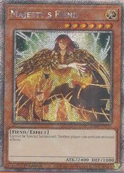 英語版　茶　Majestys Fiend(PLSR)(1st)(威光魔人)(RA04-EN216)