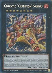英語版　黒　Gigantic Champion Sargas(PSR)(1st)(ギガンティック・チャンピオン・サルガス)(MP24-EN071)