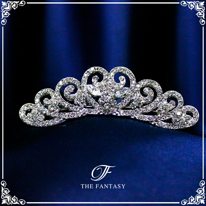 ティアラ 結婚式 ウエディング 披露宴 ブライダル tiara 花嫁 髪飾り 在庫一掃セールプレゼント 贈呈対象 ft403sr