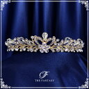 ティアラ 結婚式 ウエディング 披露宴 ブライダル tiara 花嫁 髪飾り 在庫一掃セールかわいい タトゥーシール 贈呈中 ft7104gd