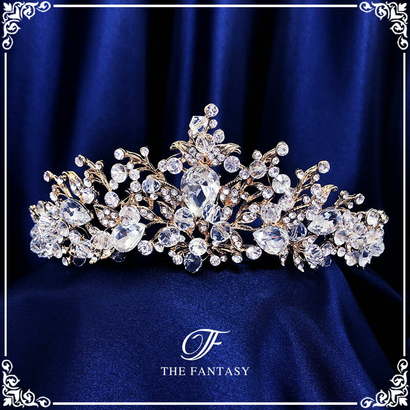 ティアラ 結婚式 ウエディング 披露宴 ブライダル tiara 花嫁 髪飾り 在庫一掃セールプレゼント 贈呈対象 ft7108gd