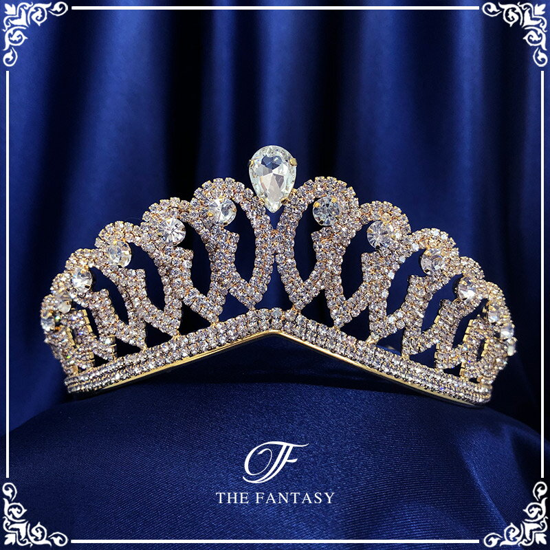ティアラ 結婚式 ウエディング 披露宴 ブライダル tiara 花嫁 髪飾り 在庫一掃セールプレゼント 贈呈対象 ft7109gd
