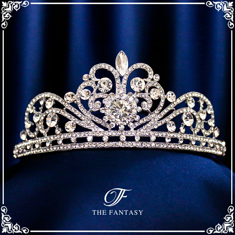 ティアラ 結婚式 ウエディング 披露宴 ブライダル tiara 花嫁 髪飾り 在庫一掃セールプレゼント 贈呈対象 ft8019sr