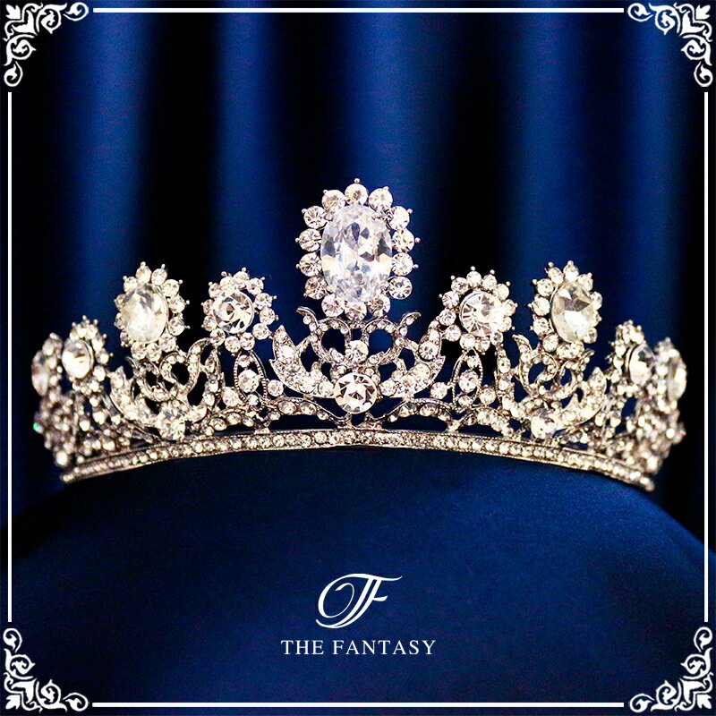 ティアラ 結婚式 ウエディング 披露宴 ブライダル tiara 花嫁 髪飾り 在庫一掃セールプレゼント 贈呈対象 ft8041sr