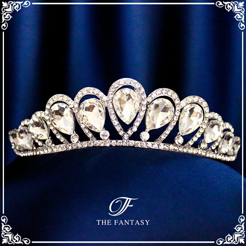 ティアラ 結婚式 ウエディング 披露宴 ブライダル tiara 花嫁 髪飾り 在庫一掃セールプレゼント 贈呈対象 ft8043sr