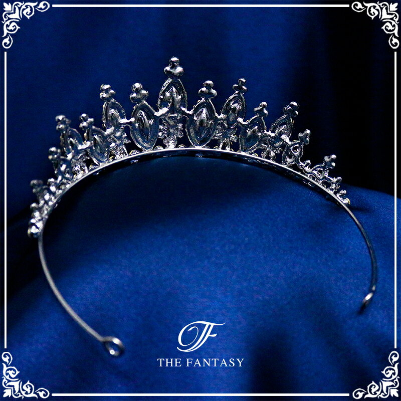 The Fantasyのティアラ 結婚式 ウエディング 披露宴 ブライダル tiara 花嫁 髪飾り 在庫一掃セールプレゼント 贈呈対象 ft8044sr｜アングル3