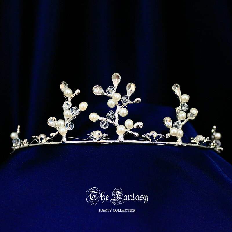 スワロフスキーティアラ ティアラ 結婚式 ウエディング 披露宴 ブライダル tiara 花嫁 髪飾り ft8130plsr