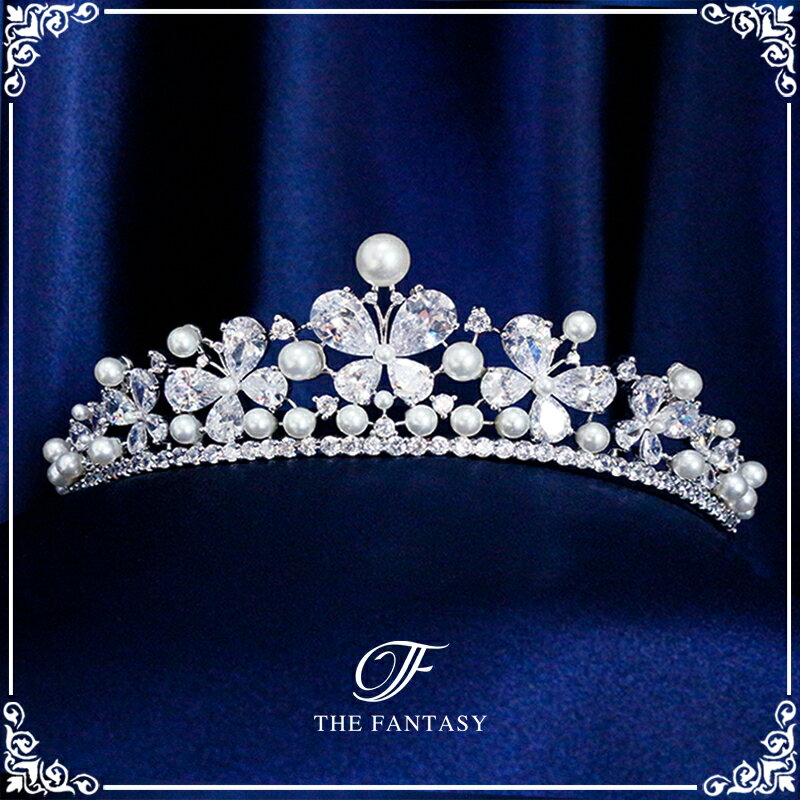 ティアラ 結婚式 ウエディング 披露宴 ブライダル tiara 花嫁 髪飾り 在庫一掃セールかわいい タトゥーシール 贈呈中 ft8211plsr