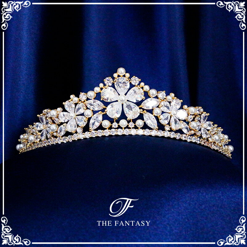 ティアラ 結婚式 ウエディング 披露宴 ブライダル tiara 花嫁 髪飾り ft8218plgd
