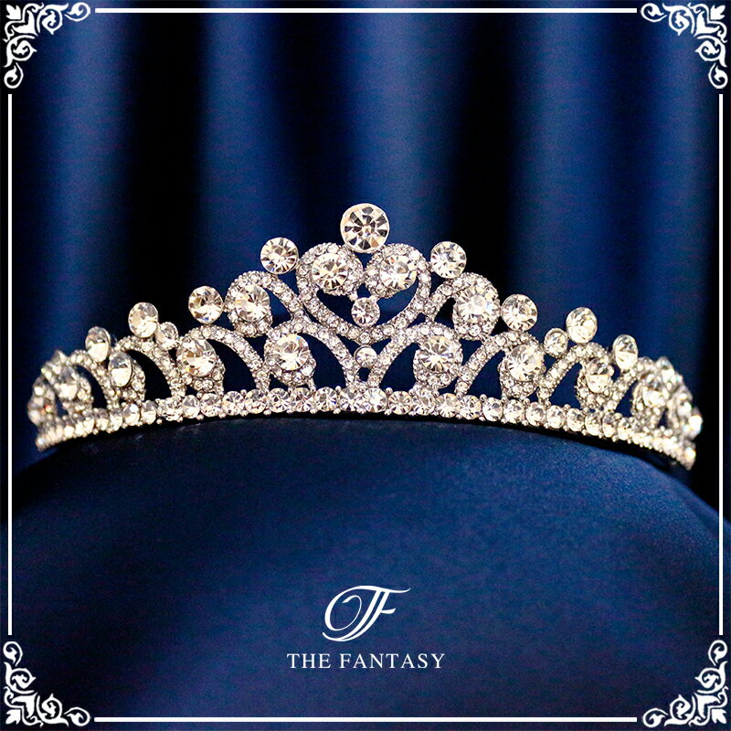 ティアラ 結婚式 ウエディング 披露宴 ブライダル tiara 花嫁 髪飾り 在庫一掃セールかわいい タトゥーシール 贈呈中 ft9004sr