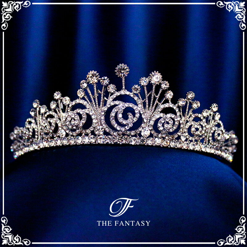 ティアラ 結婚式 ウエディング 披露宴 ブライダル tiara 花嫁 髪飾り 在庫一掃セールかわいい タトゥーシール 贈呈中 ft9032sr