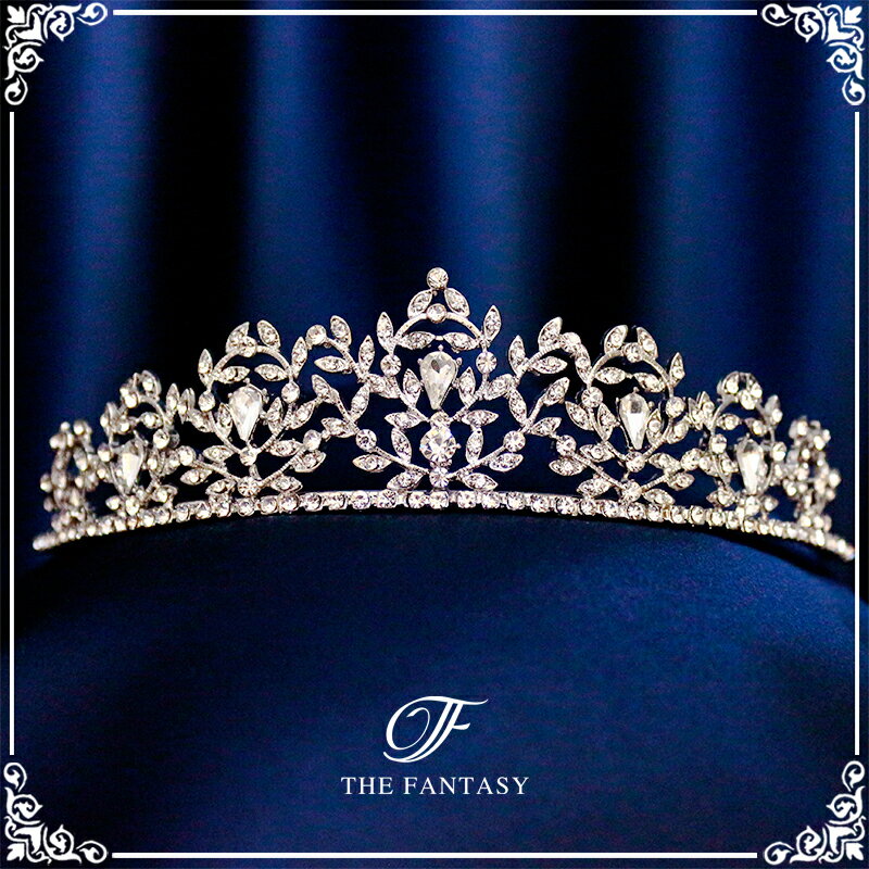 ティアラ 結婚式 ウエディング 披露宴 ブライダル tiara 花嫁 髪飾り 在庫一掃セールかわいい タトゥーシール 贈呈中 ft9037sr
