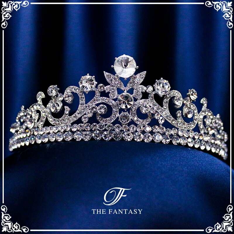 ティアラ 結婚式 ウエディング 披露宴 ブライダル tiara 花嫁 髪飾り 在庫一掃セールかわいい タトゥーシール 贈呈中 ft9038sr