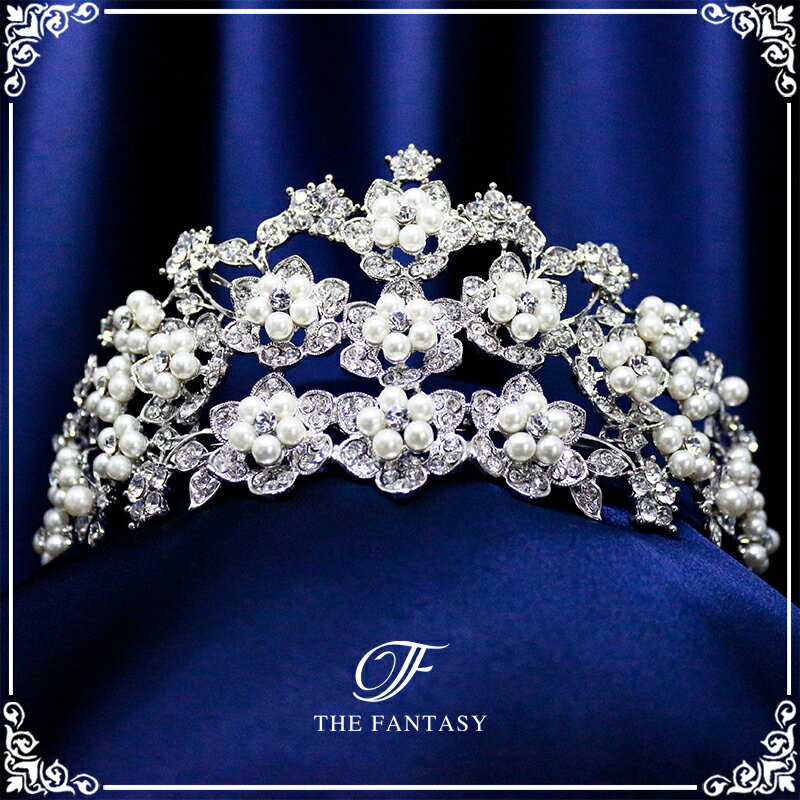 ティアラ 結婚式 ウエディング 披露宴 ブライダル tiara 花嫁 髪飾り 在庫一掃セールかわいい タトゥーシール 贈呈中 ft9047plsr