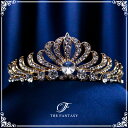 スワロフスキーティアラ ティアラ 結婚式 ウエディング 披露宴 ブライダル tiara 花嫁 髪飾り ft9053gd