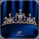 スワロフスキーティアラ ティアラ 結婚式 ウエディング 披露宴 ブライダル tiara 花嫁 髪飾り ft9055gd