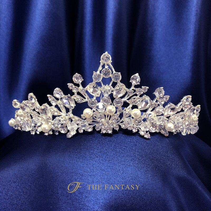 ティアラ 結婚式 ウエディング 披露宴 ブライダル tiara 花嫁 髪飾り 在庫一掃セールかわいい タトゥーシール 贈呈中 ft9058plsr