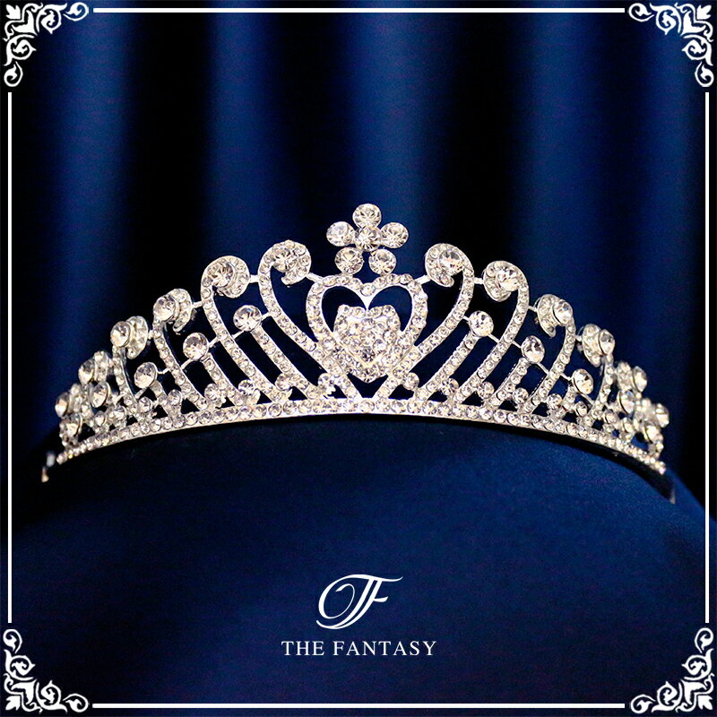 ティアラ 結婚式 ウエディング 披露宴 ブライダル tiara 花嫁 髪飾り 在庫一掃セールかわいい タトゥーシール 贈呈中 ft9115sr