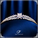 スワロフスキーティアラ ティアラ 結婚式 ウエディング 披露宴 ブライダル tiara 花嫁 髪飾り ft9215gd