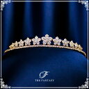 スワロフスキーティアラ ティアラ 結婚式 ウエディング 披露宴 ブライダル tiara 花嫁 髪飾り ft9217gd