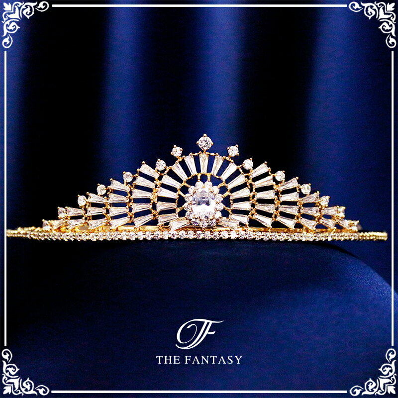 ティアラ 結婚式 ウエディング 披露宴 ブライダル tiara 花嫁 髪飾り 在庫一掃セールプレゼント 贈呈中 ft9218gd
