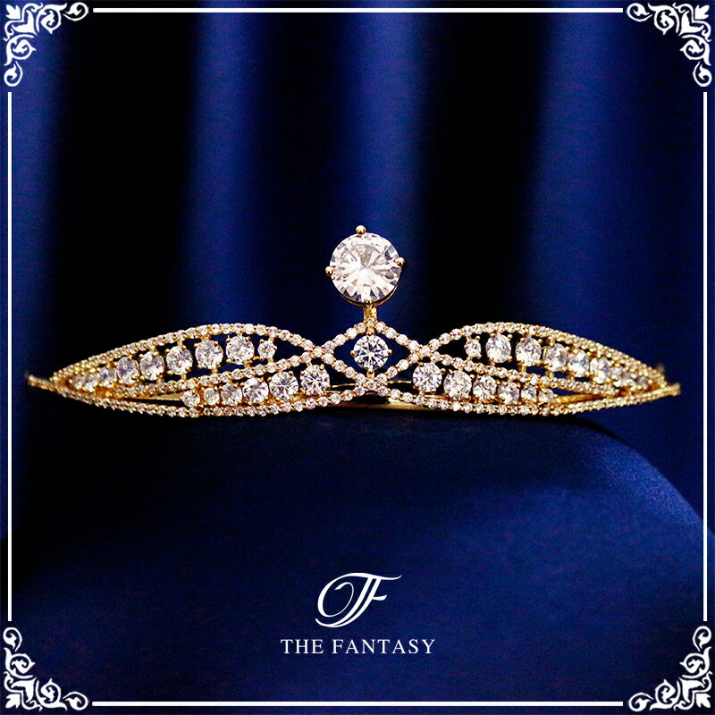 ティアラ 結婚式 ウエディング 披露宴 ブライダル tiara 花嫁 髪飾り 在庫一掃セールプレゼント 贈呈中 ft9219gd