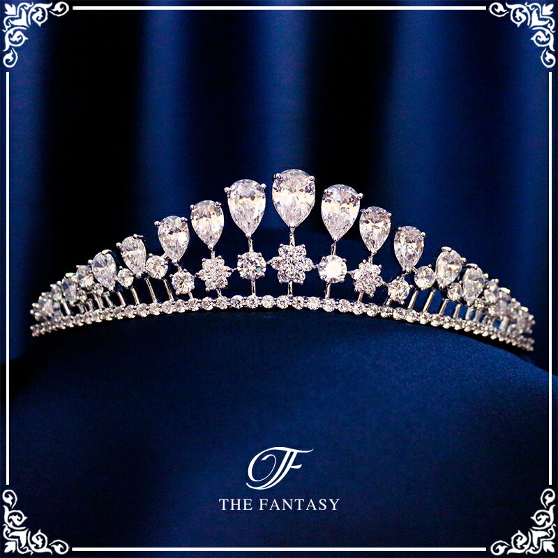 ティアラ 結婚式 ウエディング 披露宴 ブライダル tiara 花嫁 髪飾り 在庫一掃セールかわいい タトゥーシール 贈呈中 ft9223sr