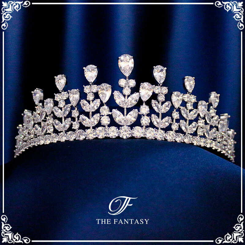 ティアラ 結婚式 ウエディング 披露宴 ブライダル tiara 花嫁 髪飾り 在庫一掃セールプレゼント 贈呈中 ft9235sr