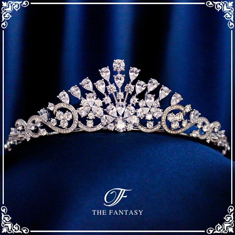 ティアラ 結婚式 ウエディング 披露宴 ブライダル tiara 花嫁 髪飾り 在庫一掃セールプレゼント 贈呈中 ft9236sr