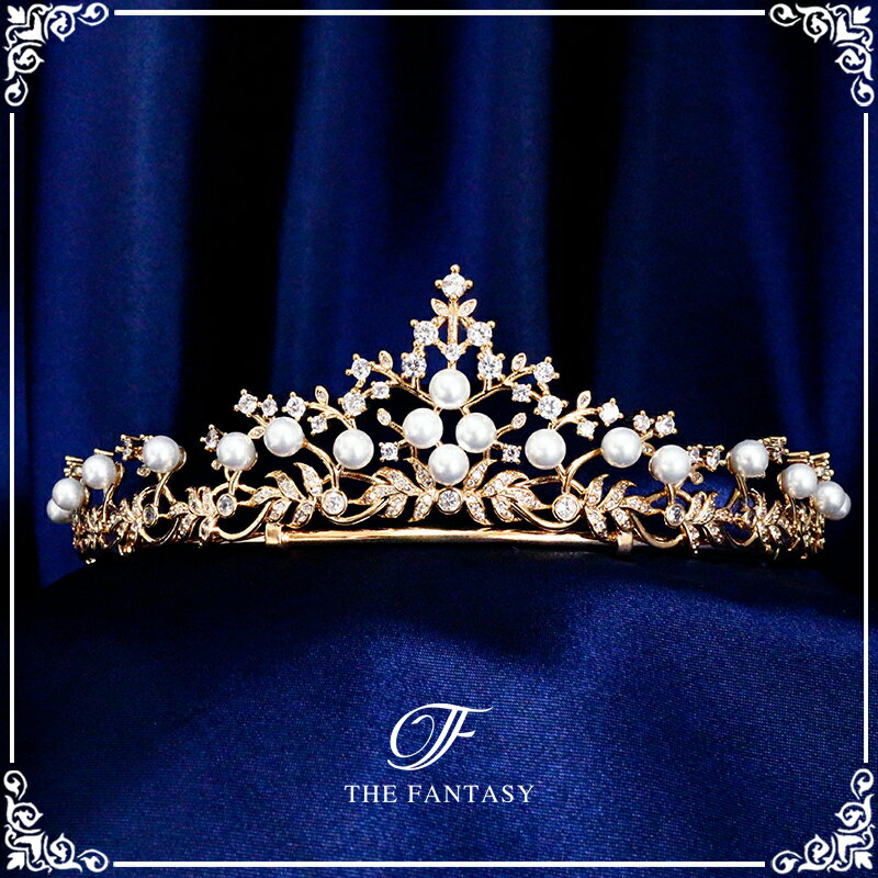 ティアラ 結婚式 ウエディング 披露宴 ブライダル tiara 花嫁 髪飾り 在庫一掃セールプレゼント 贈呈中 ft9250plgd