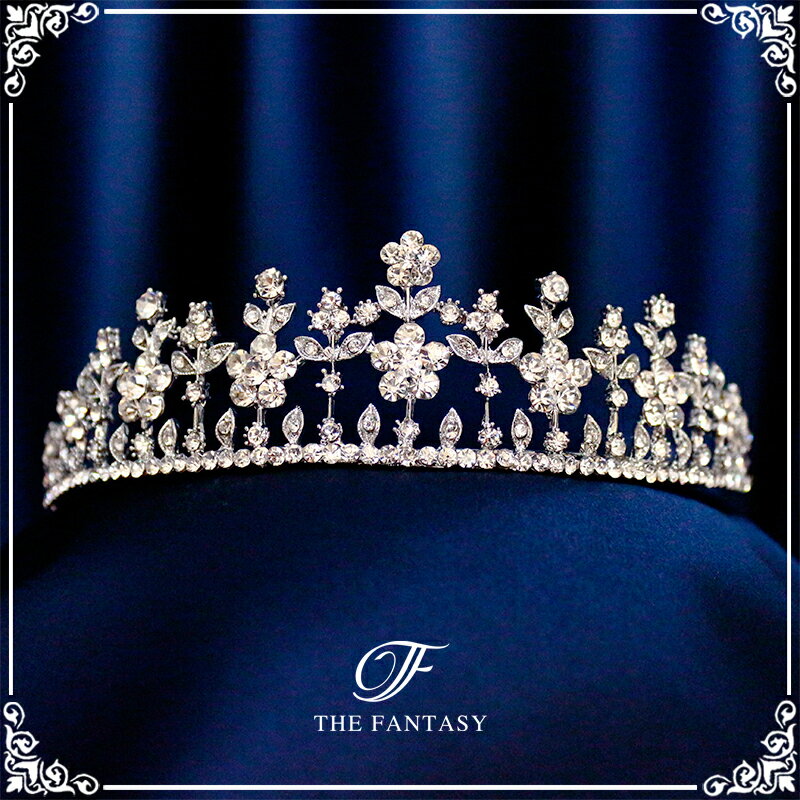 ティアラ 結婚式 ウエディング 披露宴 ブライダル tiara 花嫁 髪飾り 在庫一掃セールプレゼント 贈呈中 fth022sr