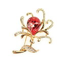 ブローチ フォーマル スワロフスキー 花 パール brooch 在庫一掃セール かわいい タトゥーシール 贈呈中 fx309spkgd(4)
