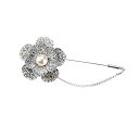 ブローチ フォーマル スワロフスキー 花 パール brooch 在庫一掃セール かわいい タトゥーシール 贈呈中 fxp124wesr