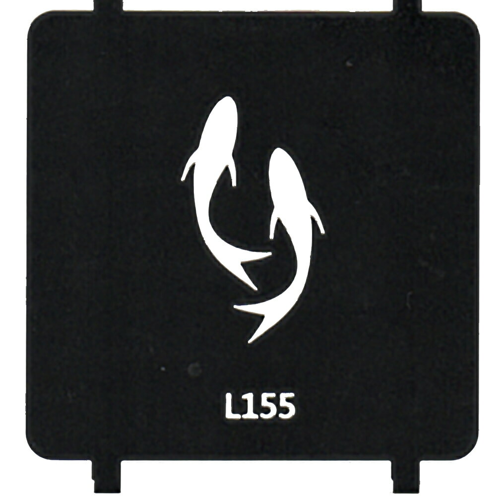 [5枚入り] ヘナタトゥー グリッタータトゥー 用の ステンシルシート 金魚 l155