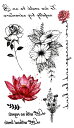 タトゥーシール タトゥーシール 花 英文字 薔薇 hm1323【レギュラー】
