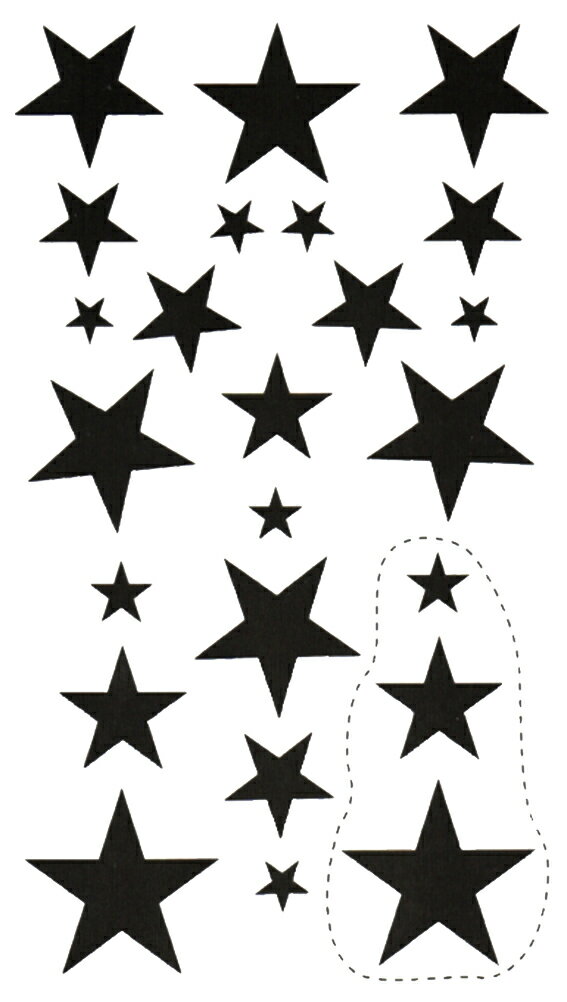 タトゥーシール タトゥーシール 文字 記号 星 スター hm427 