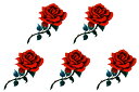 タトゥーシール [5枚入り] 薔薇 バラ tm0910 【ワンポイント】