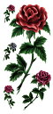 タトゥーシール 薔薇 蝶 ymx012 【レギュラー】