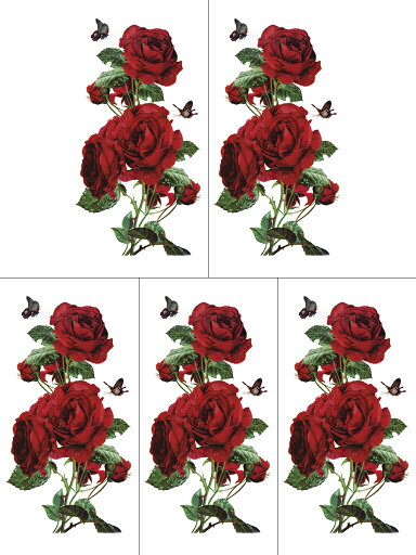 【5枚セット】 タトゥーシール 薔薇 ymx289 【レギュラー】 【5枚セット】 タトゥーシール 薔薇 ymx289 【レギュラー】