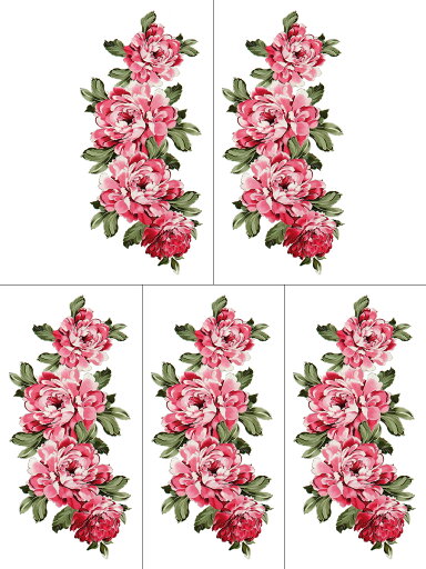 【5枚セット】 タトゥーシール 花 牡丹 ymx294 【レギュラー】 【5枚セット】 タトゥーシール 花 牡丹 ymx294 【レギュラー】
