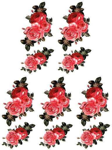 【5枚セット】 タトゥーシール 薔薇 ymx297 【レギュラー】 【5枚セット】 タトゥーシール 薔薇 ymx297 【レギュラー】