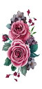 タトゥーシール 薔薇 ymx332 【レギュラー】