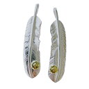 フェザーイーグル18金メタル付特大フェザー 18金 特大メタル シルバーアクセサリーパーツ シルバー