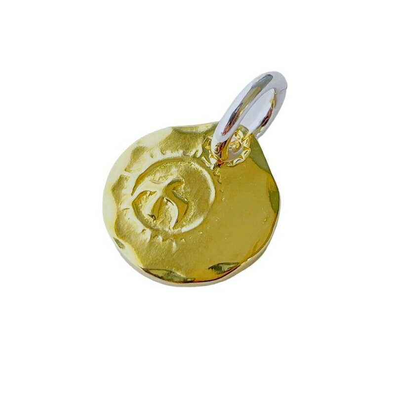 ペンダントトップ ゴールド太陽メタル 中 インディアン アクセサリー ネックレストップ インディアンアクセサリー おしゃれ ギフト プレゼント 贈り物